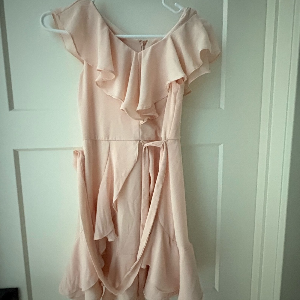GB Girls Soft Pink Ruffled Dress- Size 12